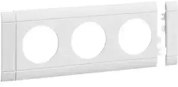 Hager Tehalit GB080309016 Blende 3-fach zu Oberteil 80mm anreihbar halogenfrei