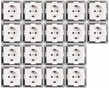 McPower Schutzkontakt-Steckdose ''Flair'' 250V/16A 18er-Pack