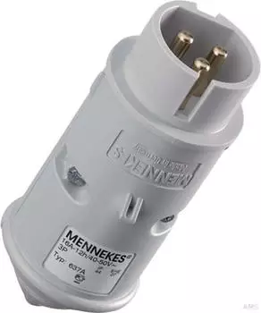 Mennekes CEE-Stecker 16A 3-polig 12h Kleinspannung 40-50V IP44 (637A)