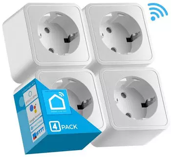 Echos Eco-4060 Smarte WLAN-Steckdose 16A, 4er Pack (Eco-4060)