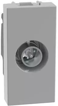 Bticino MatixGO TV-Durchgangsdose 1 Modul Koaxial 14dB Dämpfung (JG4202P14)