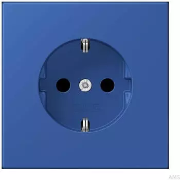 Jung LC1521253 SCHUKO-Steckdose 16A 250V Schraubklemmen Duroplast lackiert Bleu Outremer 59 (LC1521253)