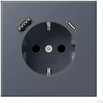 Jung LC4320U SCHUKO-Steckdose mit USB Typ AC (LC1520-15CA262)