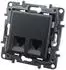 Legrand Niloe Step Computersteckdose 2xRJ45 CAT5e Schwarz (863560)