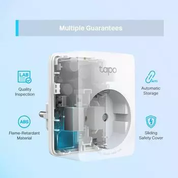 TP-Link Tapo P100 Mini Smart-WLAN-Steckdose 2990W, 2er-Pack (Tapo P100(2-pack)(EU))