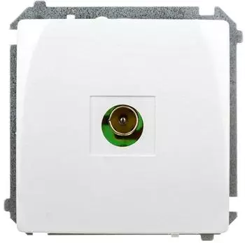 Kontakt-Simon Simon Basic Antennenbuchse, einseitig, weiß (BMAK3.01/11)