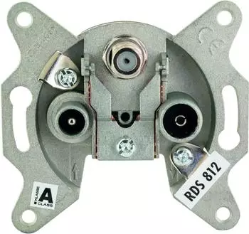 Schwaiger RDS812 Multimedia-Durchgangsdose Breitband 12dB (RDS812 531)