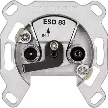 Kathrein ESD 83 Breitband-Antennendose IEC Twin, BK/DAB+/SAT/UKW (21110035)