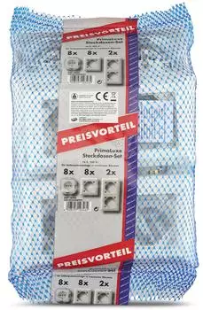 REV-Ritter PrimaLuxe Steckdosen-Set 8x Steckdosen, weiß (0510346992)