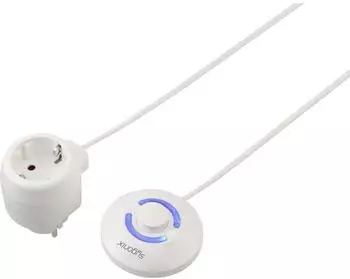 Sygonix Schaltbare Zwischensteckdose mit abgesetztem Schalter, wei&szlig; (SY-7048602)