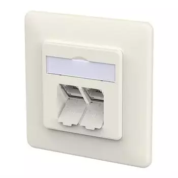 Metz Connect E-DAT C6A IDC Dose 2-Port UP reinweiß (130D381002-I)