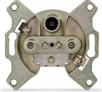 TechniSat TECHNIPRO SVT 600 V2 Twin-Antennendose, silber (0003/3175)