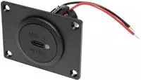 ProCar Power USB-C Einbausteckdose PD/QC mit LED + Montageplatte Belastbarkeit Strom