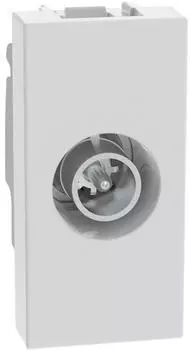 Bticino MatixGO Koaxial-TV-Steckdose direkt 1 Modul wei&szlig; (JW4202D)