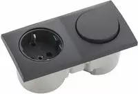 BERKER Berker Integro Flow Elemente anthrazit - Schalter, Steckdose