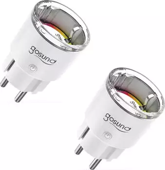 Gosund EP2-Z Smart-Steckdose ZigBee 10A, 2er-Pack (EP2-Z-2)