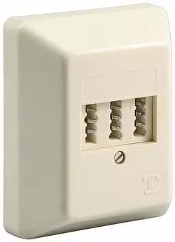 Goobay TAE-NFF Telefondose Aufputz, beige (50265)