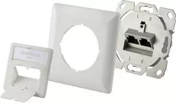 Renkforce Netzwerkdose Unterputz CAT 6, 2-Port, reinwei&szlig; (RF-4393024)