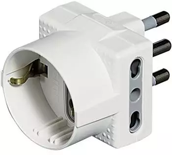 Bticino S3611D Steckdosenadapter Tris 2P+T 16A wei&szlig; (S3611D)