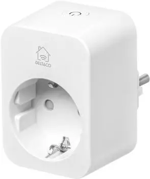 Deltaco Smart Home Steckdose mit Verbrauchsmonitor 3680W (SH-P01E16)