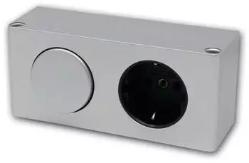 Highlight Led M&ouml;bel-Aufbau-Steckdose mit Lichtschalter, IP44 (10034264)