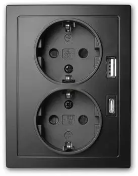McPower Flair Doppelsteckdose Unterputz USB-A+C PD20W (Flair)