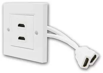 Highlight Led C 400-2 Unterputz-Wanddose 2x HDMI, wei&szlig; (10043190)
