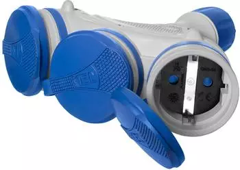 Plastrol GN-X3/44S EXTREM Dreifach-Schuko-Steckdose 3×2P+E 16A 250V IP44 (GN-X3/44S)