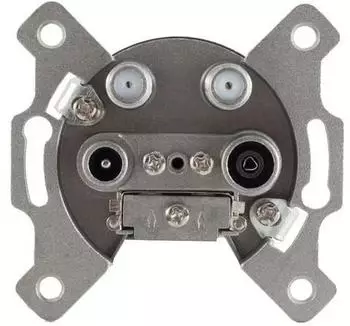 S-Conn Antennendose BK+2 SAT, Stich, 1dB, 4-fach (83906-1L)
