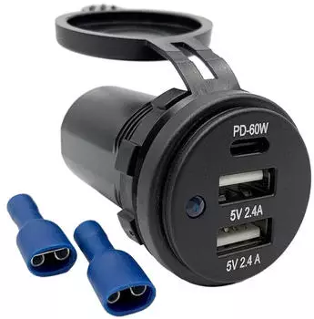 Offgridtec USB-Doppelsteckdose USB-A / USB-C 5V (14905)