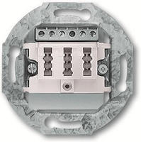 ABB 0243/04 Telefondose Schraubbefestigung Wei&szlig;, Reinwei&szlig; (RAL 9010)