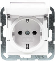 GIRA 045403, GIRA Einsatz Schutzkontakt-Steckdose System 55, Standard 55, E2, Event,