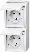 Busch-Jaeger 2CKA002084A0710, Busch-Jaeger 20-02 EW-54 SCHUKO Steckdose 2-fach