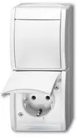 Busch-Jaeger 2CKA001684A0327, Busch-Jaeger 2601/6/20 EW-54 Kombination SCHUKO