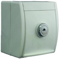 Busch-Jaeger Steckdose Ocean 20 EWSL-54, IP44, Aufputz, 1-fach, alpinwei&szlig;,
