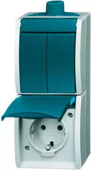 Busch-Jaeger Kombination Schuko-Steckdose mit Wippschalter (2601/5/20EW-53-503)