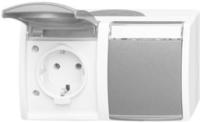 Busch-Jaeger 2CKA002084A0700, Busch-Jaeger 20/2 EW/DVN-53 SCHUKO Steckdose 2-fach,