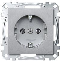 Merten SCHUKO-Steckdose SK MEG2401-0460 aluminium System M