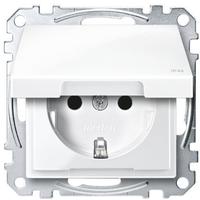 Merten MEG2314-0319, Merten MEG2314-0319 SCHUKO-Steckdose mit Klappdeckel IP44