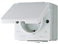 JUNG 620W, Jung 620W SCHUKO Steckdose mit Klappdeckel Serie WG