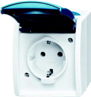 Busch-Jaeger 2CKA002083A0842, Busch-Jaeger 20 EBW-53 SCHUKO Steckdose mit erh.