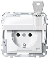 Merten MEG2315-0319, Merten MEG2315-0319 SCHUKO-Steckdose, Klappdeckel,