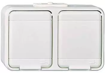 ELSO Schukosteckdose 2-fach, reinweiß 445404