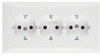 3fach-Steckdose SCHUKO m.Abdeckplatte 47661909 4011334254294 Berker
