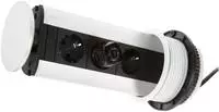 Schulte 417500, Schulte Evoline Port (3x, CEE 7/3, 2.50 m) (417500) Silber