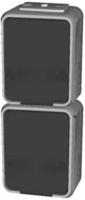 ELSO APWG Aqua-Top Schuko 445419 2fach senkrecht licht-/basaltgrau