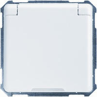 ELSO Scala Schuko Kombi mit 205034 Klappdeckel reinweiss