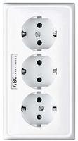 Jung KK-SCHUKO-Steckdose 3-fach CD 523 NA CD523NA