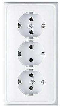 Jung Kabel-Kanal-Steckdose, wei&szlig; CD523WW