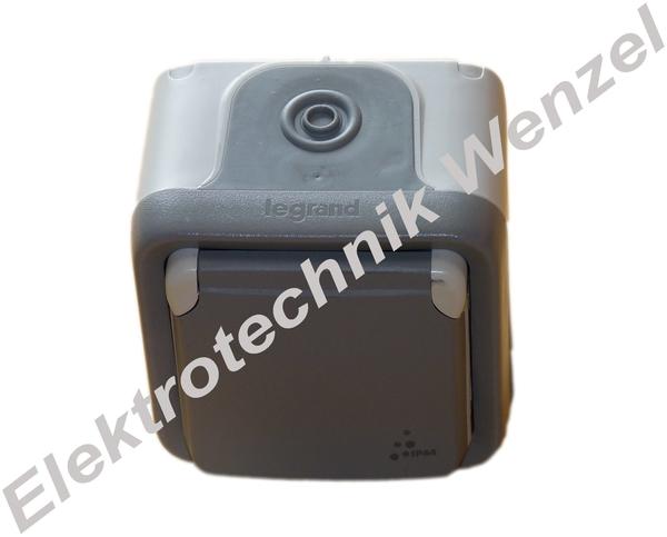 Legrand Schukosteckdose, grau 69730